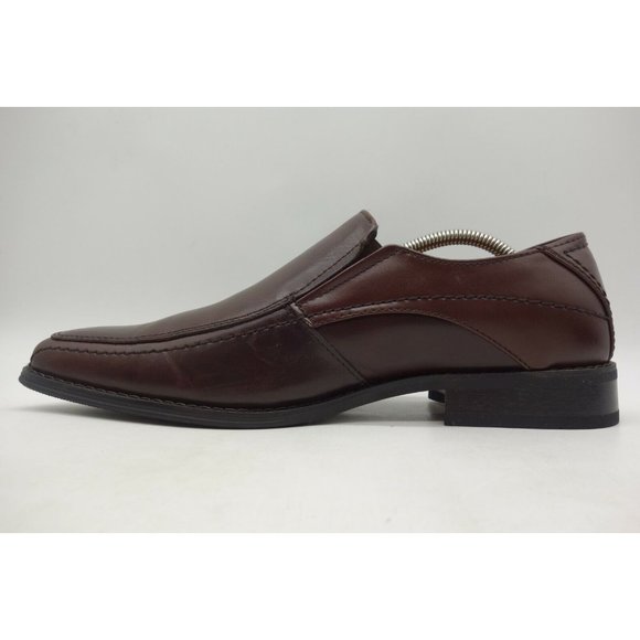 Joseph Abboud Brown Leather Slip On Loafers Shoes Men\'s 10.5 M main image 4